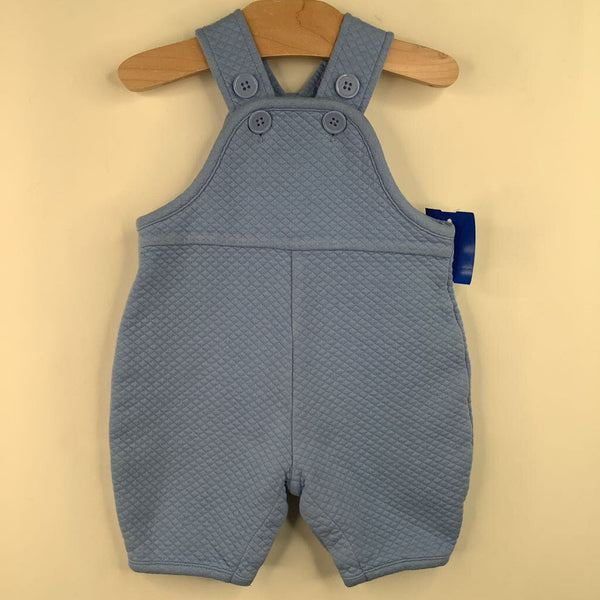 Size 0-3m (50): Hanna Andersson Light Blue Soft Shortalls - Overalls