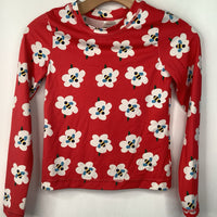 Size 10 (140): Hanna Andersson Red White Blue Bee Long Sleeve Swim Rash Guard