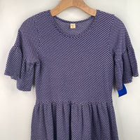 Size 14-16: Harper Canyon Blue White Dress