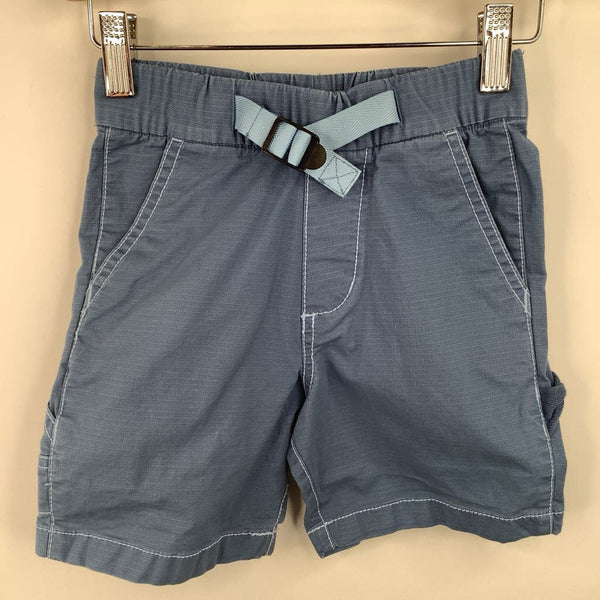 Size 4 (100):Hanna Andersson Blue Elastic Waist Canvas Shorts