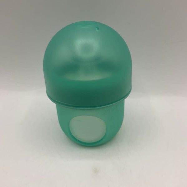 Boon Nursh Reusable Silicone Baby Bottle with Collapsible Silicone Pouch Design - Everyday Baby Essentials - Stage 1 Slow Flow Baby Bottles - Gray - 4 Oz