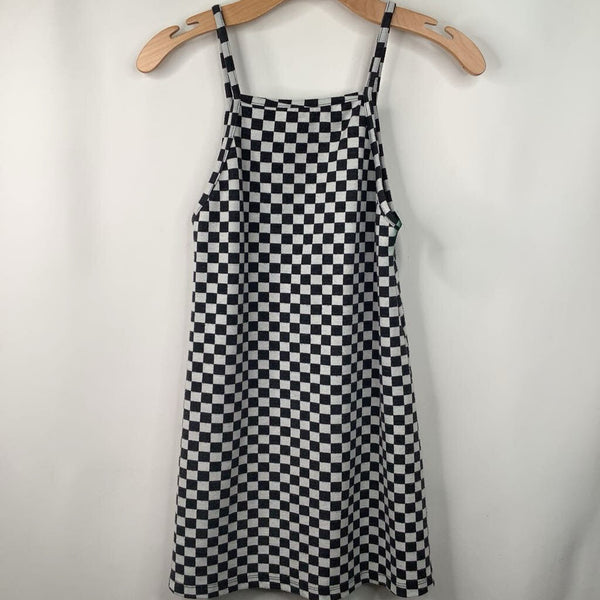 Size 11-12: Zara Black/White Checkered Tank Dress