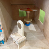 Childcraft Wooden Dollhouse W/Assorted Accessories