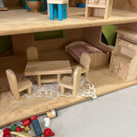 Childcraft Wooden Dollhouse W/Assorted Accessories