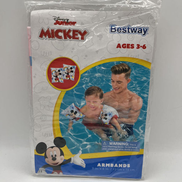 Bestway Mickey Blow Up Armbands-NEW