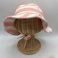 Size XS: Hanna Andersson Pink/White Striped Sun Hat