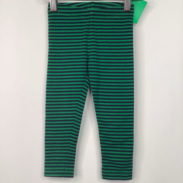 Size 18-24m: Primary Green/Blue Striped Leggings