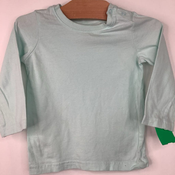 Size 18-24m: Primary Light Blue Long Sleeve Shirt