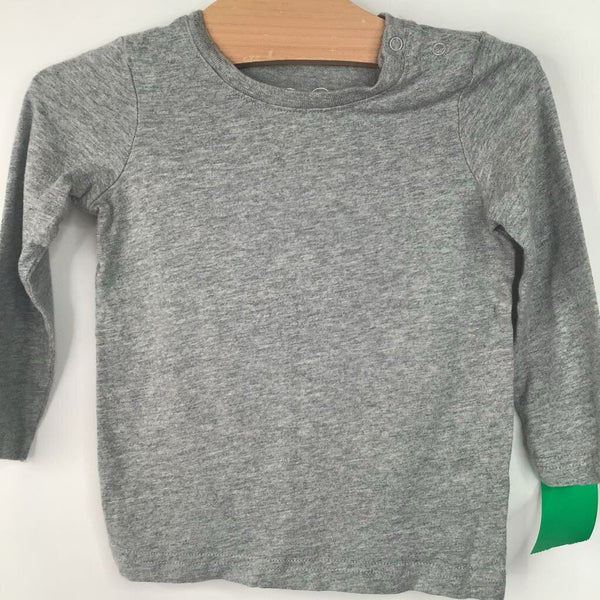 Size 18-24m: Primary Grey Long Sleeve Shirt