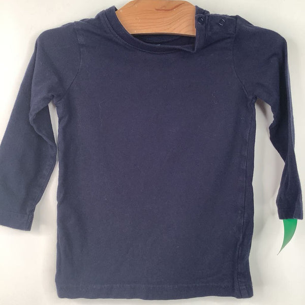 Size 18-24m: Primary Dark Blue Long Sleeve Shirt