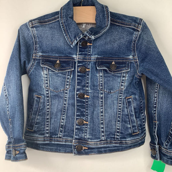 Size 3: Primary Blue Button-Up Jean Jacket