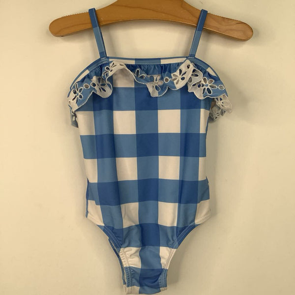Size 3: Gap Blue/White Checkered 1pc Swimsuit