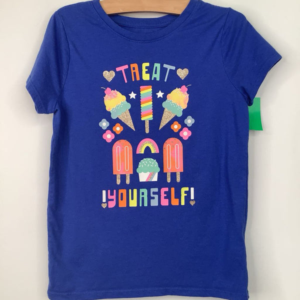 Size 6: Cat & Jack Blue "Treat Yourself" T-Shirt