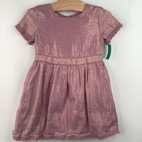 Size 18-24m: Peek Purple Shimmery Short Sleeve Dress