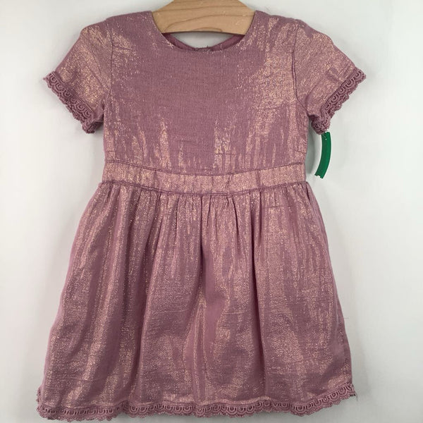Size 18-24m: Peek Purple Shimmery Short Sleeve Dress