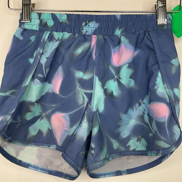 Size 7-8: All In Motion Blue/Pink Colorful Floral Athletic Shorts