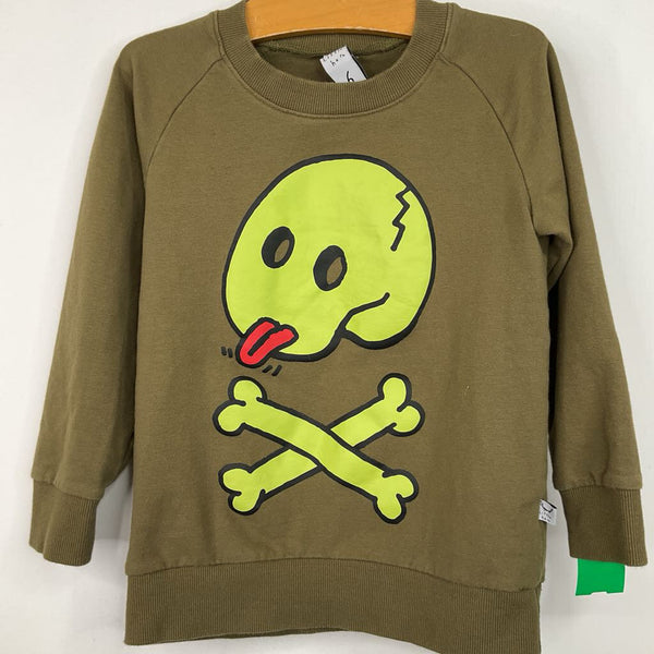 Size 6: Little Horn Green Olive Sweater