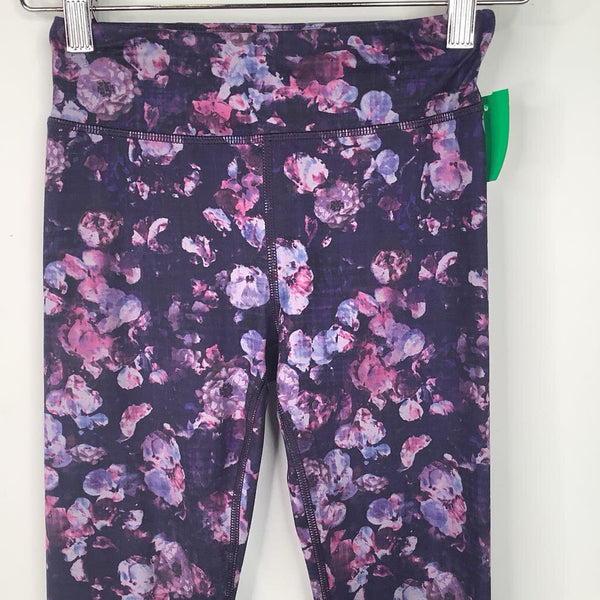 Size 8-10: Atheta Girl Purple Floral Leggings