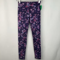 Size 8-10: Atheta Girl Purple Floral Leggings