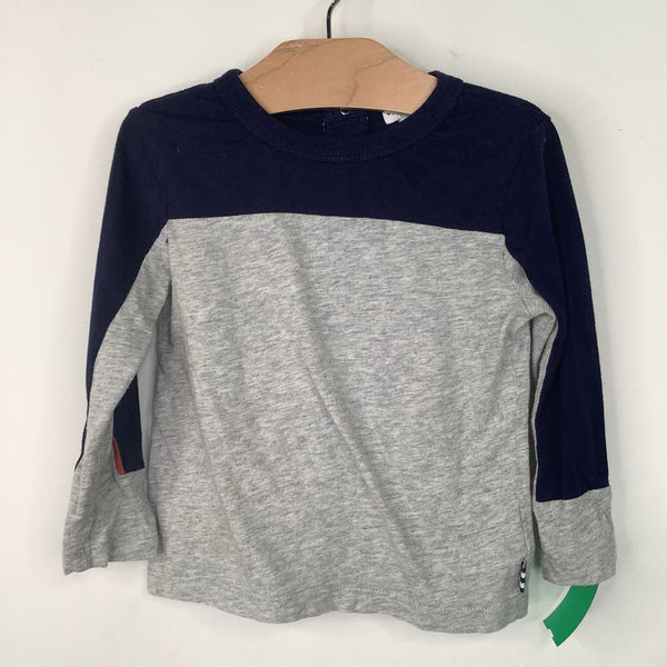 Size 12-18m: Splendid Grey/Blue Long Sleeve Shirt