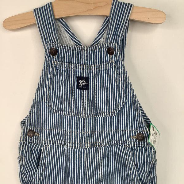 Size 2: Osh Kosh B'Gosh Blue/White Striped Overalls