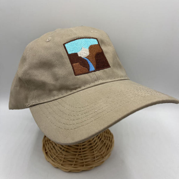 Size M: Port & Company Tan Adjustable Baseball Cap