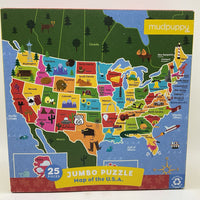 Mudpuppy Map Of The USA 25pc Puzzle