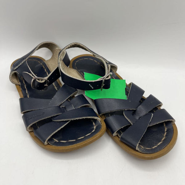 Size 11: Saltwater Dark Blue Buckle Strap Sandals