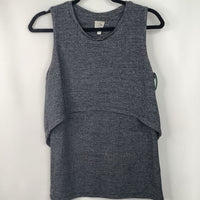 Size XS: Moms The Word Grey Nursing Tank Top