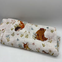 Green Mushroom Swaddle Blanket