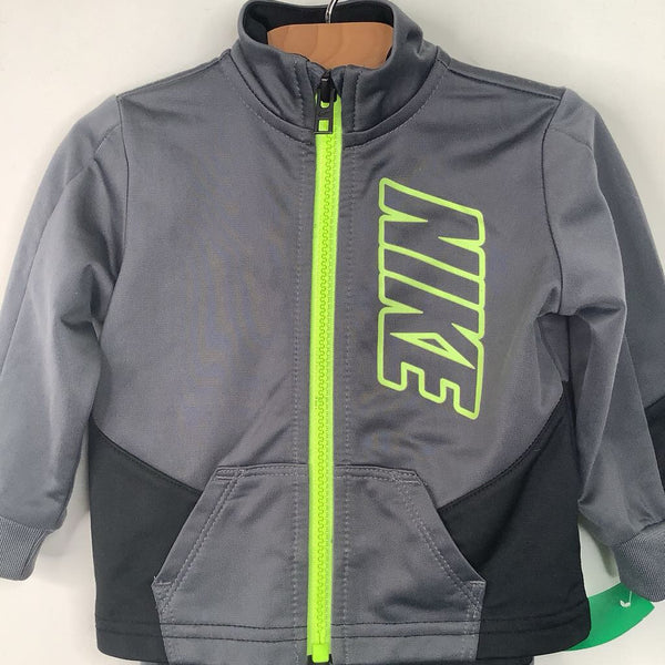 Size 6m: Nike Grey/Black/Neon Yellow 2pc Set