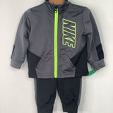 Size 6m: Nike Grey/Black/Neon Yellow 2pc Set