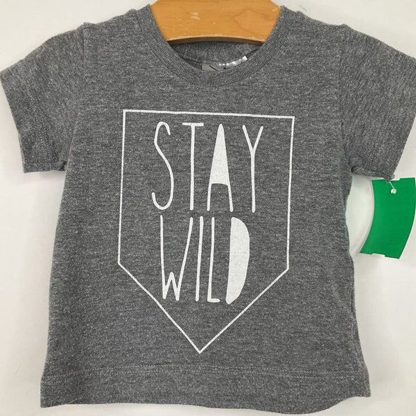 Size 3-6m: Grey "Stay Wild" Onesie