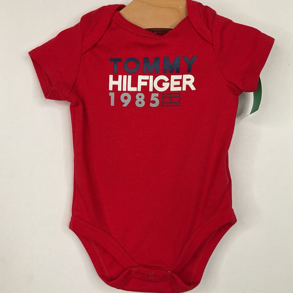 Size 3-6m: Tommy Hilfiger Red Onesie