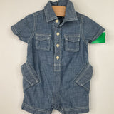 Size 3-6m: Gap Blue Short Sleeve Short Romper