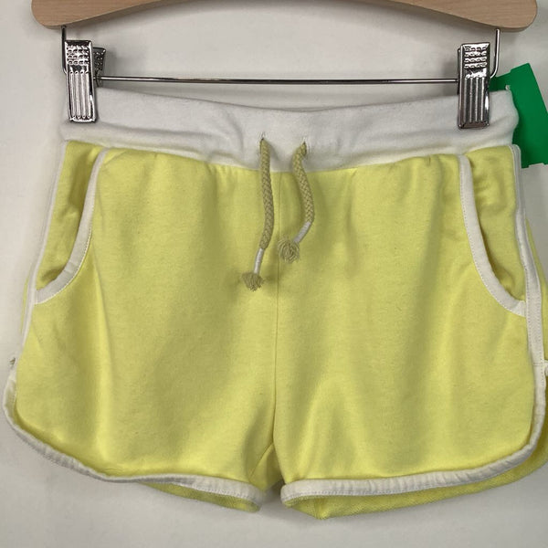 Size 6-7: Lands' End Yellow/White Drawstring Shorts