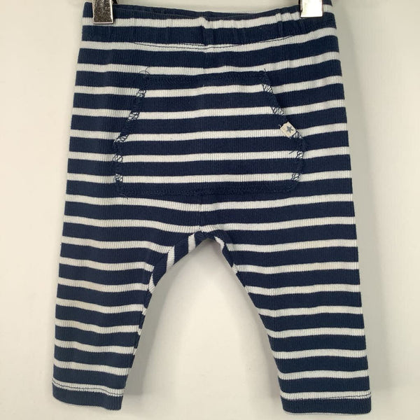Size 3-6m: Zara Blue/White Leggings