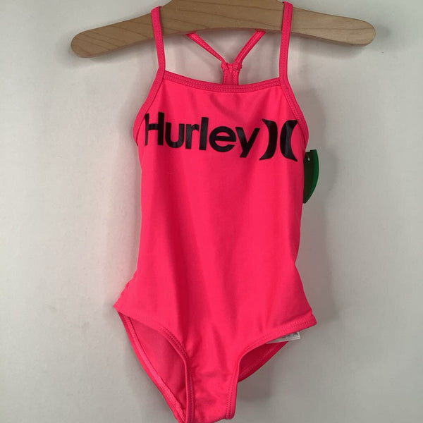 Size 4: Hurley Pink 1pc Swimsuit