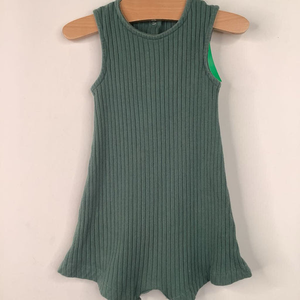 Size 12-18m: Kate Quinn Green Textured Tank Short Romper