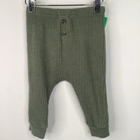 Size 6-12m: Old Navy Green Waffle Textured Pants
