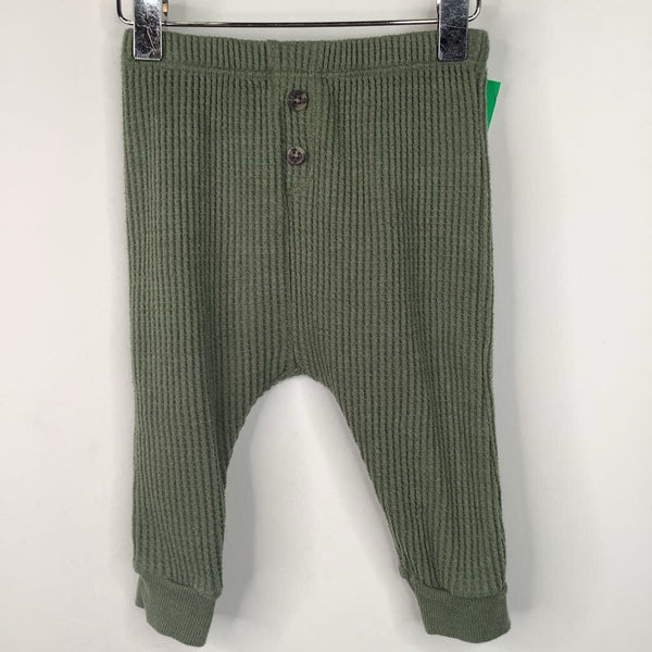 Size 6-12m: Old Navy Green Waffle Textured Pants
