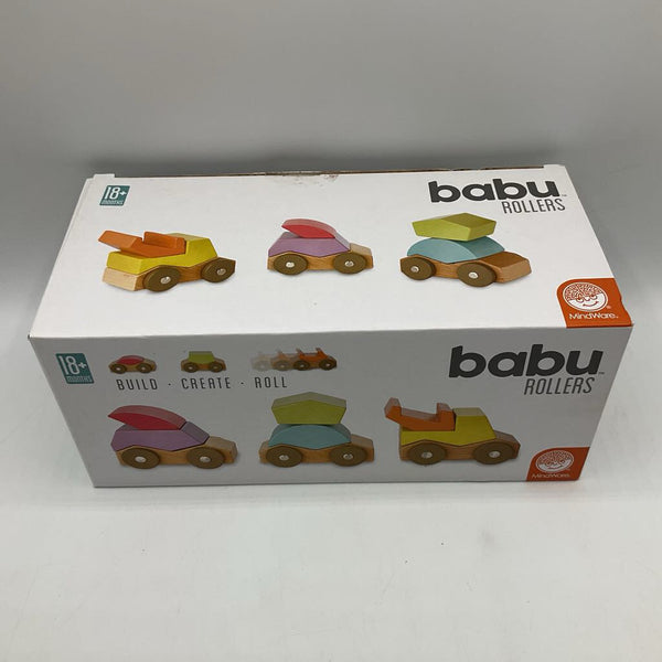 Babu Rollers 3pc Wooden Cars