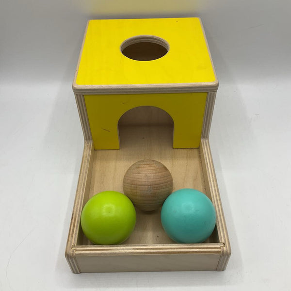 Lovevery Wooden Yellow Ball Drop