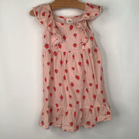 Size 3: Aimama Pink Strawberry Print Tank Dress