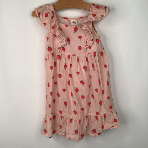 Size 3: Aimama Pink Strawberry Print Tank Dress