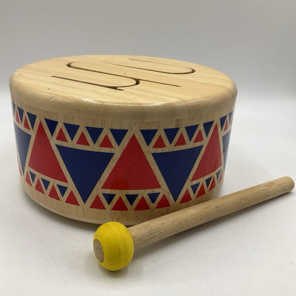 Plan Toys Wooden Drum w/ Mallet