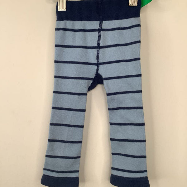 Size 6-12m: Blade & Rose Navy/Blue Stiped Bear Face Footless Tights