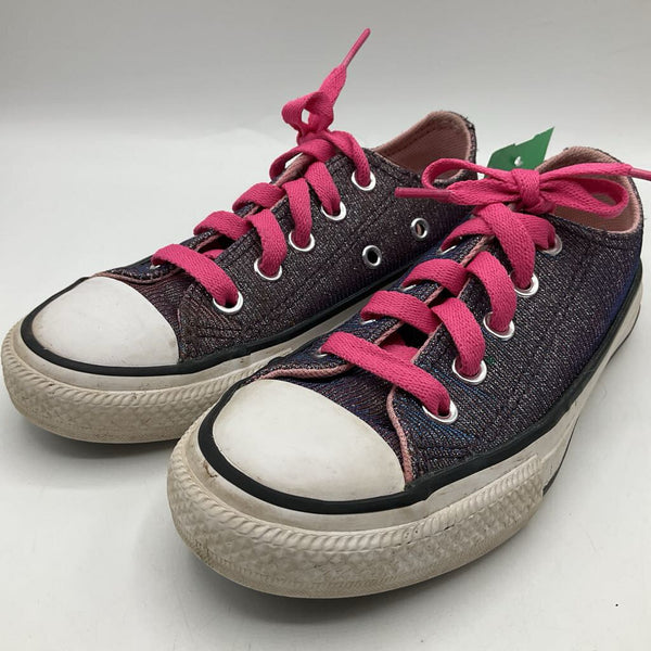 Size 11: Converse Purple Sparkle Lace Up Sneakers