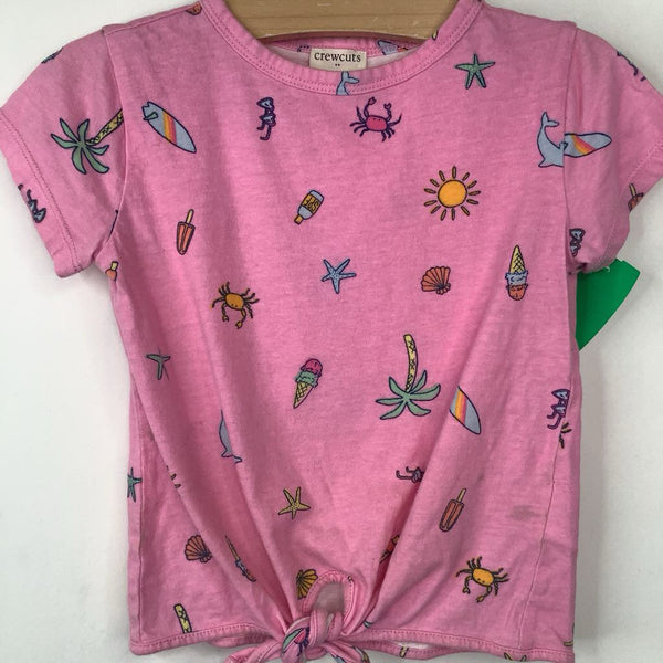 Size 4-5: Crewcuts Pink Ice Cream Graphic T-Shirt