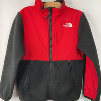 Size 12: The North Face Red/Black Fleece Jacket